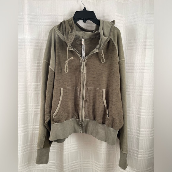 FP Movement by Free People Sweaters - Free People FP Movement zip up hoodie green